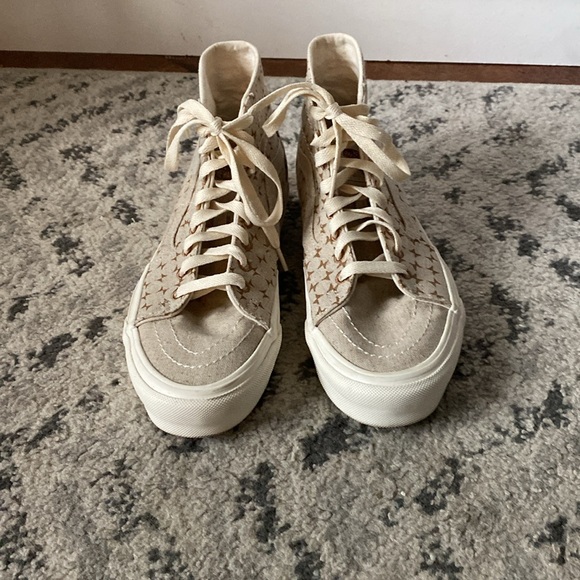 cream and brown boho vans - Picture 3 of 5